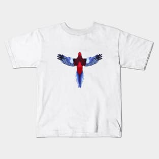 Crimson Rosella Kids T-Shirt